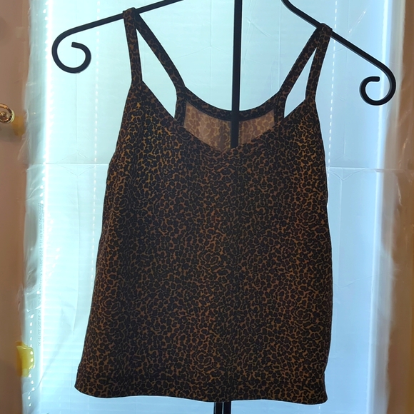 'Athletic Works' leopard print top. Size XL. 90 % cotton. Half inch straps. - Picture 2 of 4